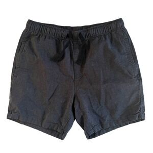 anko Men's Size M Chino Shorts‎ Navy Blue Drawstring 100% Cotton Casual Capsule